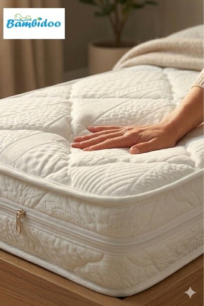 Bamgidoo Ortopedik 13 cm Premium Sünger Yatak, Yıkanabilir Kılıflı Park Beşik Bebek-Çocuk Yatağı