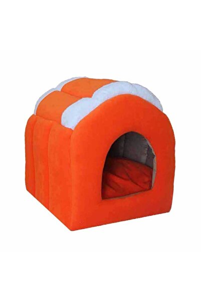 Bedspet Kedi ve Küçük Köpek Kulübesi Turuncu