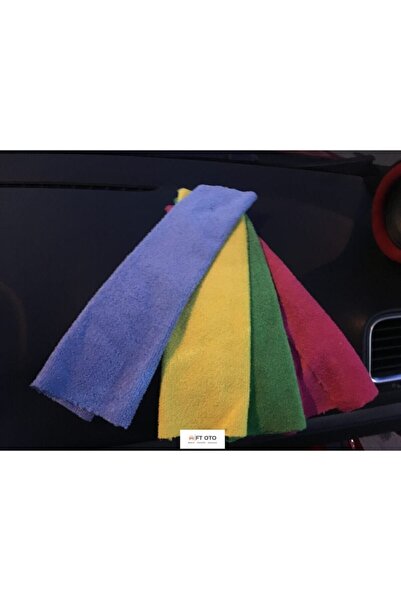 FT OTO Mikrofiber Bez Temizlik Oto Araba Yıkama Kurulama Bezi Seti 4'lü