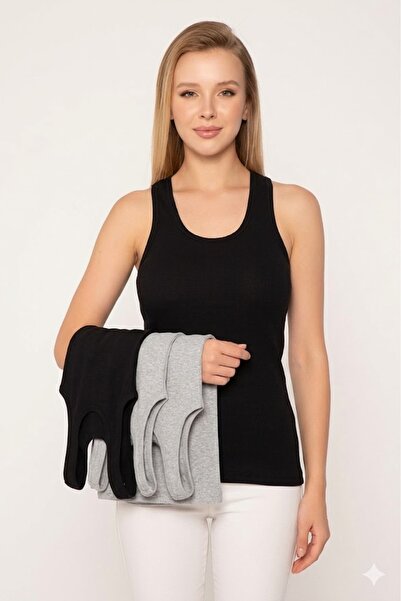 MODA YILDIZ Γυναικεία φαρδιά τιράντες με ραφές, μονόχρωμο εσώρουχο, πακέτο 6 ...