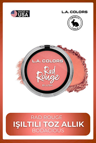 L.A Colors Rad Rouge Allık Serisi - Yoğun Renk Veren Uzun Süre Kalıcı Canlı G...