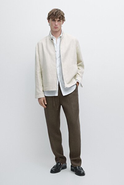 Massimo Dutti %100 keten jogger pantolon