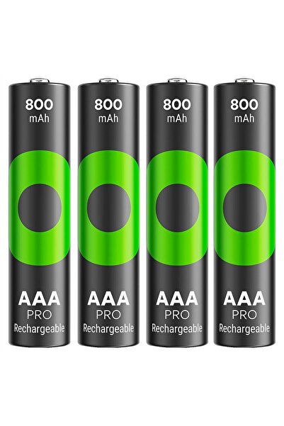 Genel Markalar GP Recyko Pro 800 Mah Ni-Mh 1.2 Volt AAA İnce Kalem Şarjlı Pil...