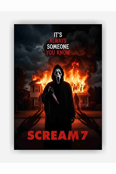 fırsatlar diyarı Scream 7 Kağıt Poster - Çerçevesiz