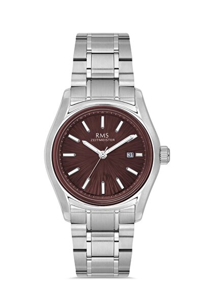 RMS Zeitmeister Rms.1.Ag2127.17 Men's Wristwatch with Calendar Crystal Glass ...