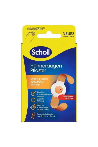 Scholl (SU GEÇİRMEZ, SALİSİLİK ASİTLİ) Nasır Bandı Plasteri 4 Adet