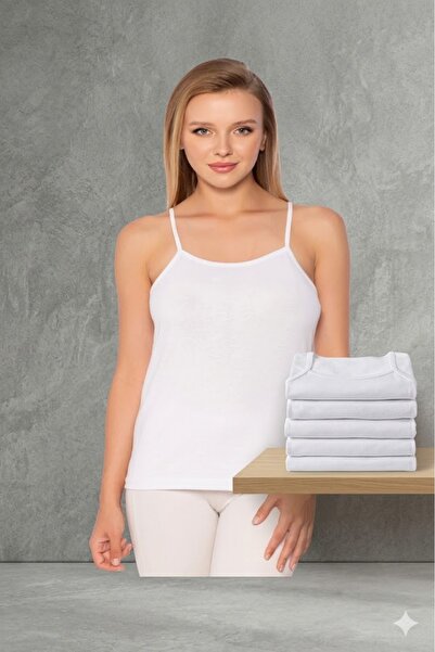 MODA YILDIZ Λευκό Γυναικείο Χτενισμένο Αθλητικό - Σχοινί λουράκι, ίσια σωλήνω...