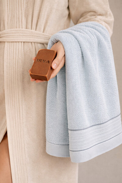 İrya Roya 100% βαμβακερή πετσέτα μπάνιου μπλε 90x150