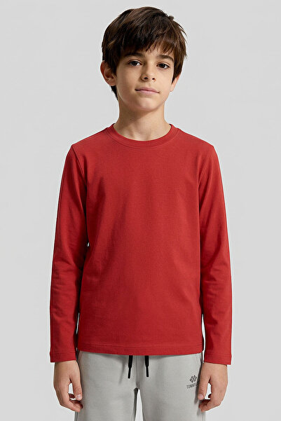 TOMMY LIFE Παιδικό μπλουζάκι Fiesta O Neck Standard Fit Basic με μακρύ μανίκι...