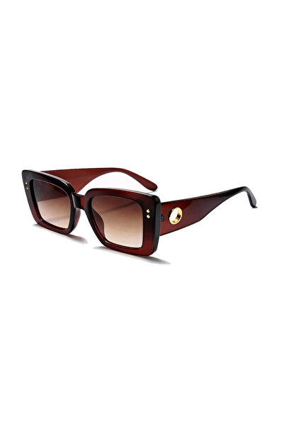 Toz Vintage Zaveth Brown Bone Frame Gold Detailed Square Vintage Retro Unisex...