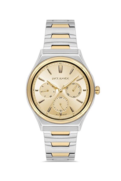 Dice Kayek Dk.1.Ag1357.06 Functions Active 5 Atm Water Resistant Metallic-Gol...