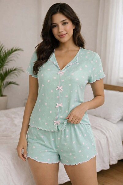 Pemilo Set de pijamale pentru femei 01485 cu pantaloni scurți tip camisole