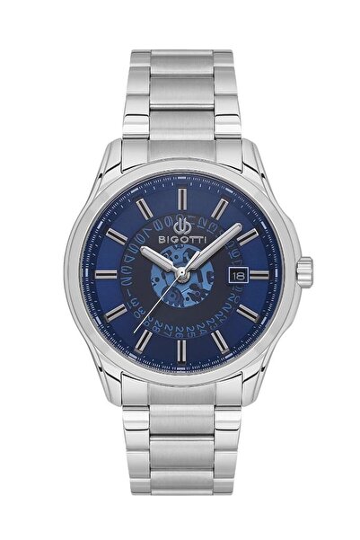 Bigotti Bg.1.10591-2 Steel Plated Metallic Men's Wristwatch