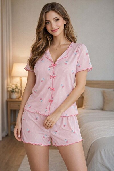 Pemilo Set de pijamale pentru femei 01596 cu pantaloni scurți tip camisole