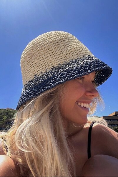 keisy Χειροποίητο Πλεκτό Ψάθινο Καπέλο Premium Bucket