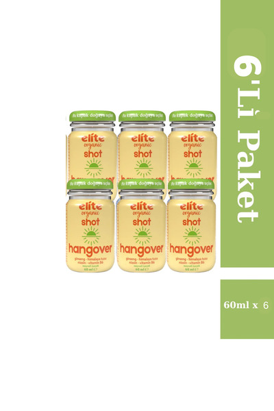 Elite Naturel Hangover Shot 6 Adet Himalaya ,Nane, Lime ve Ginseng İçerikli F...
