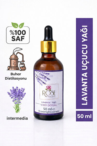 Rose Night Lavanta Yağı – %100 Doğal – Buhar Distilasyonu – 50 ml
