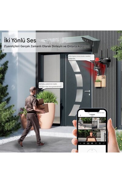 O-KAM OKAM-5011 3 LENSLİ WİFİ GÜVENLİK KAMERASI Adaptör Hediyeli