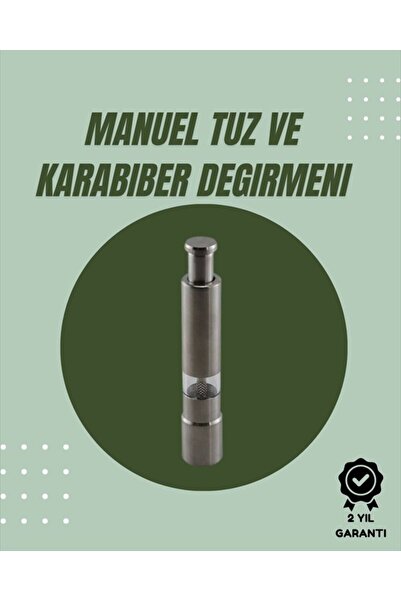 Kanonik Education Orta Boy Kararbiber ve Tuz Öğütücü – Kolay Kullanım, Şık Ta...
