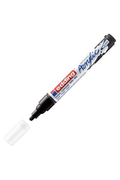 Edding قلم أكريليك ED5100 ذو طرف متوسط ​​أسود 23 مم ذو طرف دائري