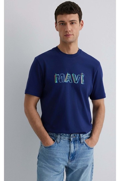 Mavi M0612587 Tricou imprimat Tricou de damă ALBASTRU ÎNCHIS
