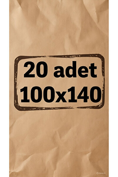SGSPACK KRAFT Kağıt 20 Adet Çeyiz Ve Paket Kağıdı 100 X 140 Cm