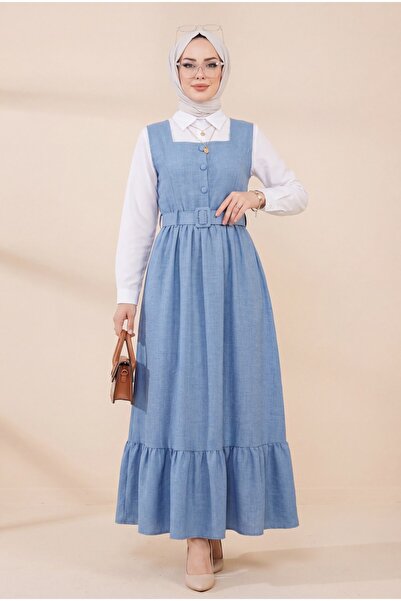 Modamorfo Doppelanzug-Jile mit Hemd mit Knöpfen -bebe Blau