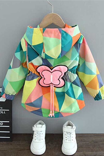 Runkli Adams Girl's Lined Waterproof Micro Fabric Digital Printed Butterfly F...