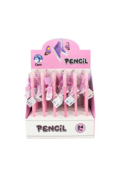 CEM KIRTASİYE Dolphin Wp-760 Shoe Head Pencil 24-Pack Stand