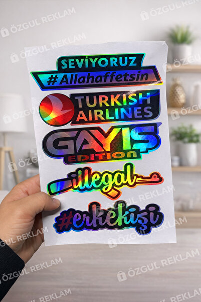 ÖZGÜL REKLAM Araba Ve Motosiklet Hologram Sticker / Hologram Sticker / Hazır ...