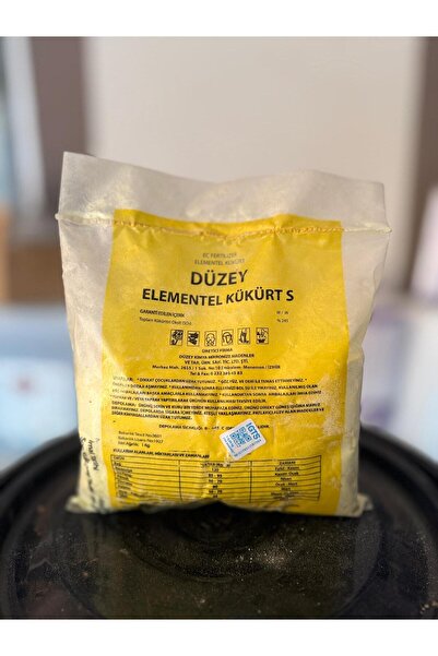 DÜZEY ELEMENTEL KÜKÜRT Düzey Elemental Kükürt Orjinal Paketli Ambalaj 1 KG