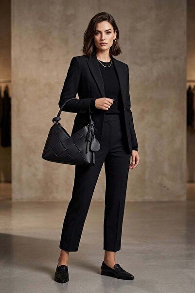 DSN B37145 Γυναικεία Τσάντα Ώμου Μαύρη