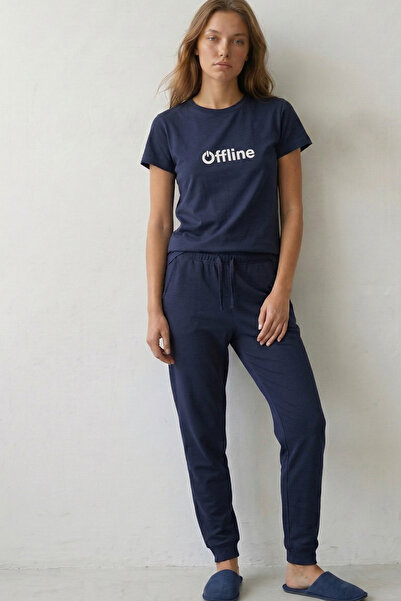 Elemge 100% βαμβακερό Compact Tok χτενισμένο βαμβακερό σετ γυναικείας πιτζάμα...