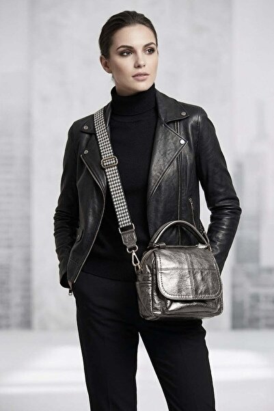 Guja 26YC1023 Γυναικεία τσάντα χειρός και ώμου γκρι