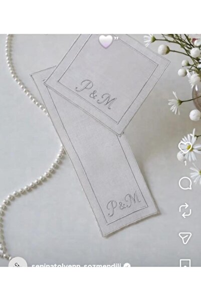 seninatolyenn Söz Tepsisi/Nişan Tepsisi / Damat Tepsisi için tepsi örtüsü 2li...