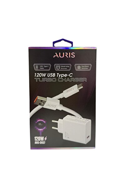 Auris 120W Turbo Hızlı Şarj Aleti Typce-C