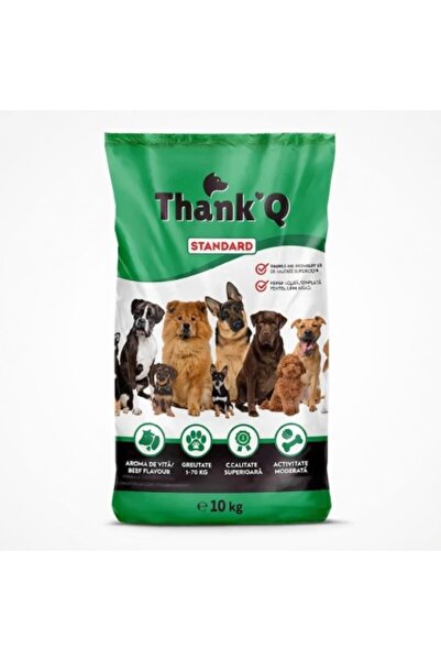 JollyMag Thank'Q Στάνταρ Ξηρά Τροφή Σκύλου Ενηλίκων, Βοδινό, 10 κιλά