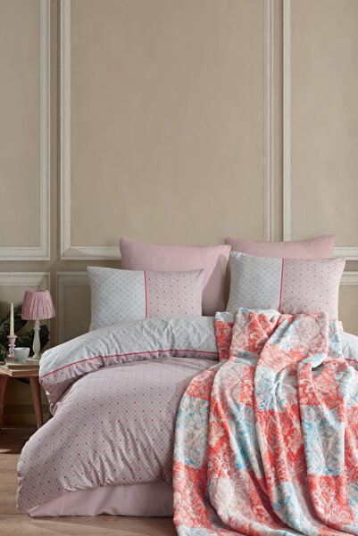 İyi Geceler İstanbul Double Duvet Cover Set Vanessa Coral