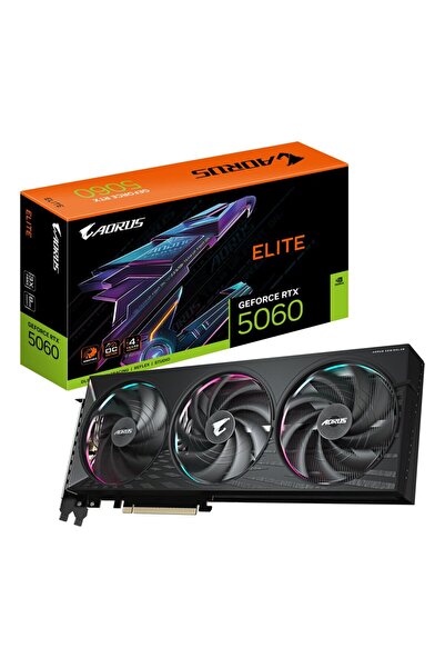 Gigabyte Κάρτα γραφικών AORUS GEFORCE RTX 5060 ELITE 8GB GDDR7 128 bit PCIE 5.0