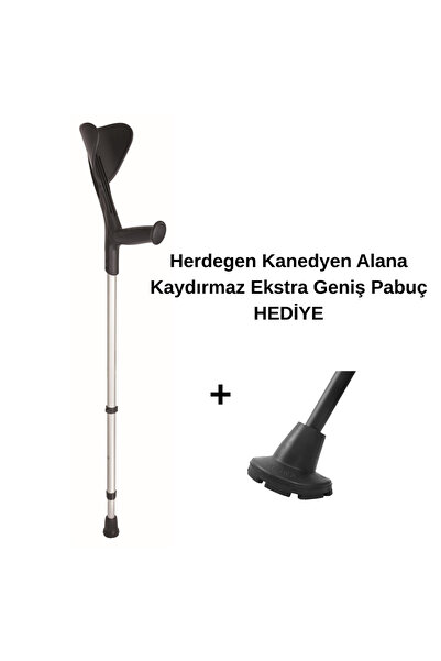 Herdegen Fransız Evolution & Fun Koltuk Değneği / Kanedyen (Siyah - 1 Adet)