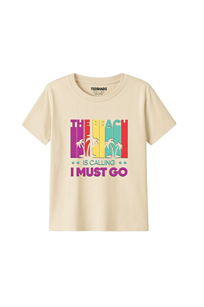 Yoo Street The Beach Is Calling T-Shirt for Unisex Kids 100% Cotton, Multiple...