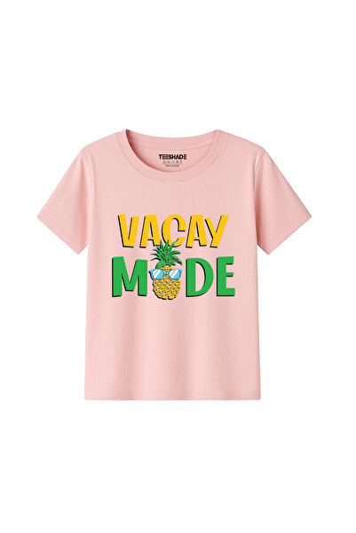 Yoo Street Vacay Mode T-Shirt for Unisex Kids 100% Cotton, Multiple Colors – ...