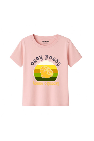 Yoo Street Easy Peesy Lemon Squezy T-Shirt for Unisex Kids 100% Cotton, Multi...