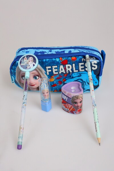 ELSA X Dekomus Fearless Collection Licensed Frozen Stationery Set Pencil Bag,...