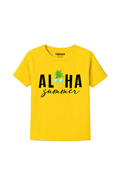 Yoo Street Aloha Summer T-Shirt for Unisex Kids 100% Cotton, Multiple Colors ...