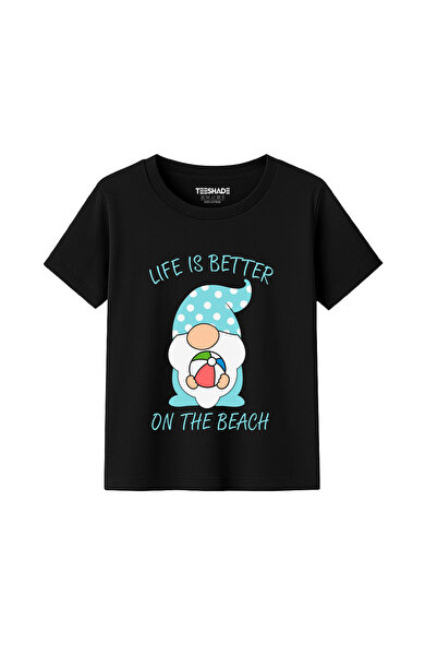 Yoo Street Life Is Better On The Beach T-Shirt for Unisex Kids 100% Cotton, M...