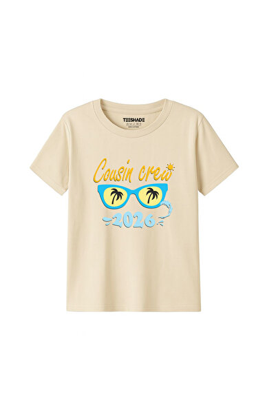 Yoo Street Cousins Crew 2026 T-Shirt for Unisex Kids 100% Cotton, Multiple Co...