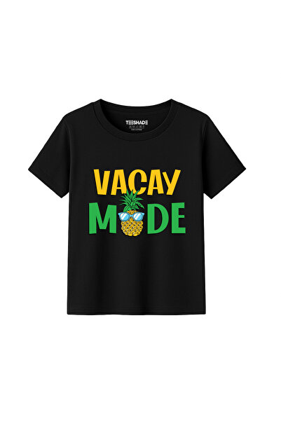 Yoo Street Vacay Mode T-Shirt for Unisex Kids 100% Cotton, Multiple Colors – ...