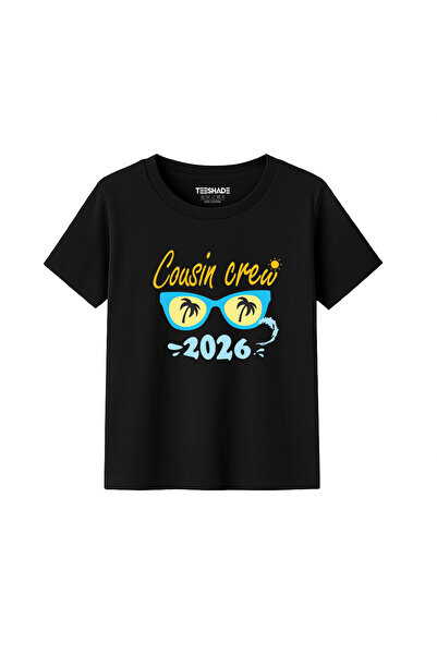 Yoo Street Cousins Crew 2026 T-Shirt for Unisex Kids 100% Cotton, Multiple Co...