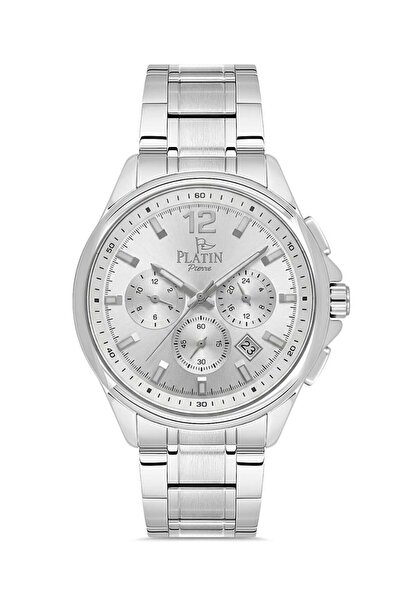 Platin Pierre Hds-1214ga-a1 steel cord functions active men's wristwatch